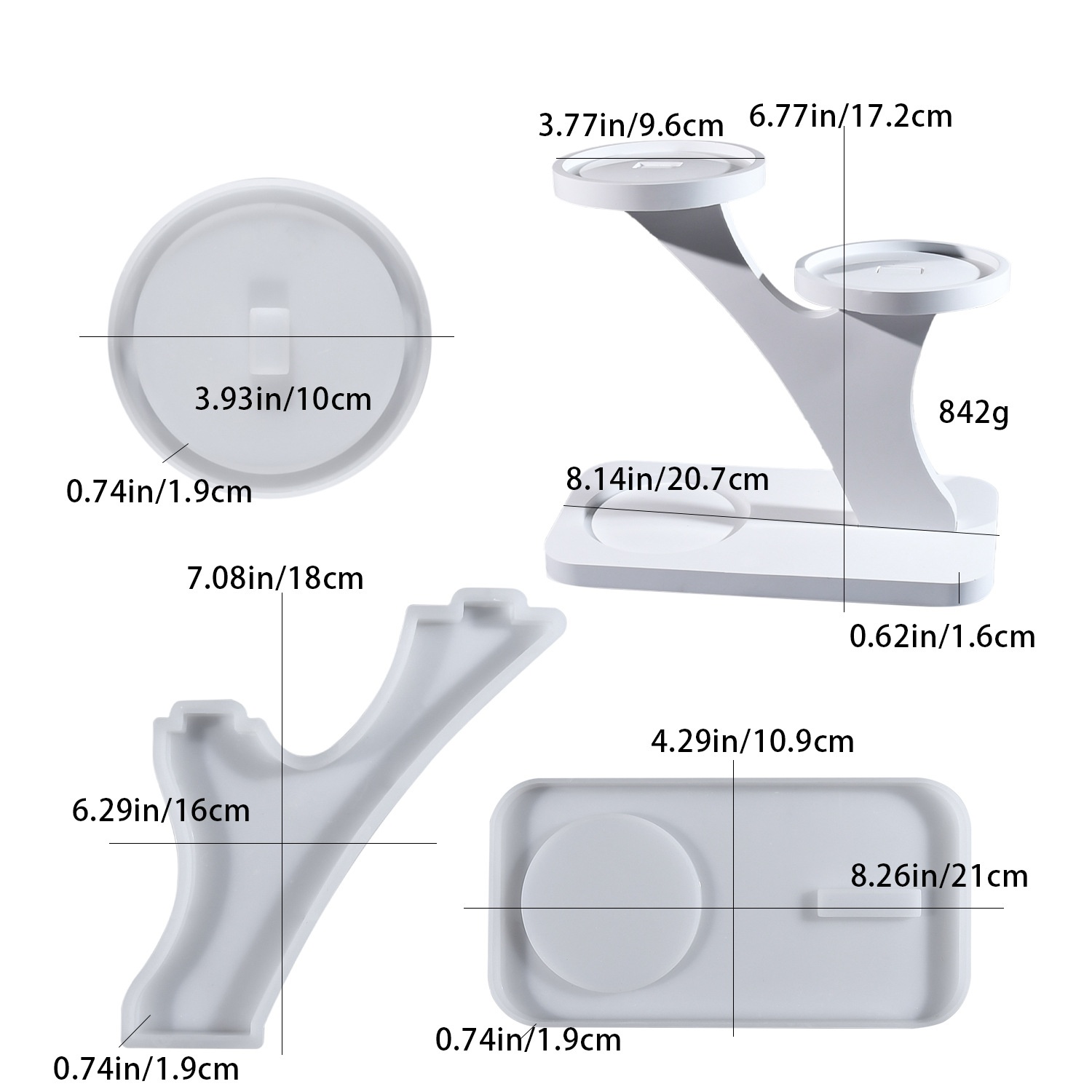 Candle Holder Supplies - Moule en silicone DIY pour bougeoir