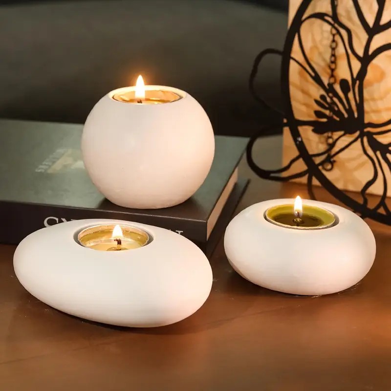 Candle Holder Supplies - Moule en résine de Silicone de