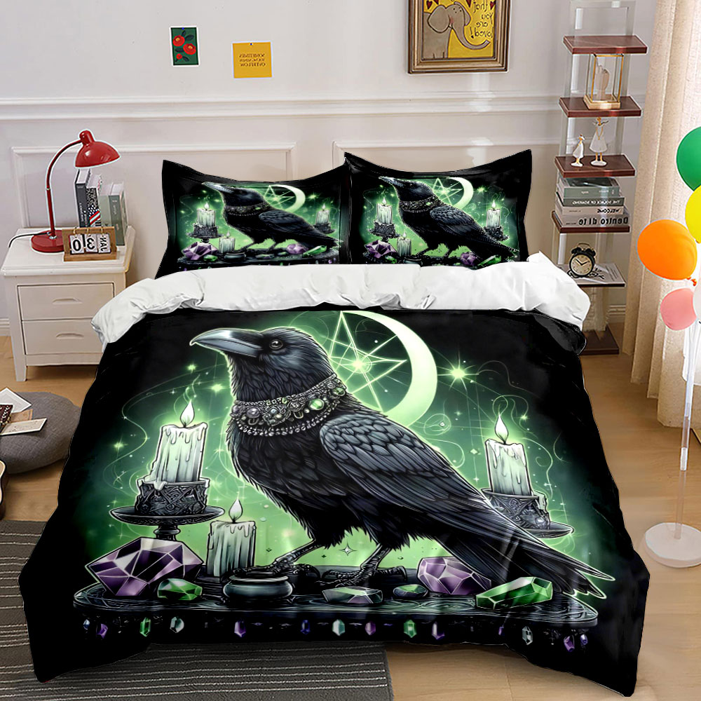 Ensemble de literie Raven Goth - Candle. Queen avis et prix