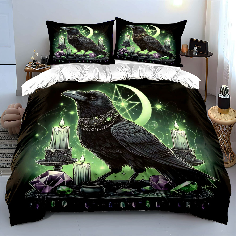 Ensemble de literie Raven Goth - Candle. Queen avis et prix