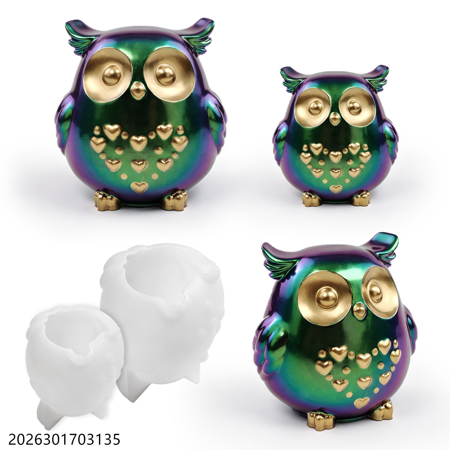 Moule en silicone Hibou 3D en  - Candle Holder Supplies avis et prix